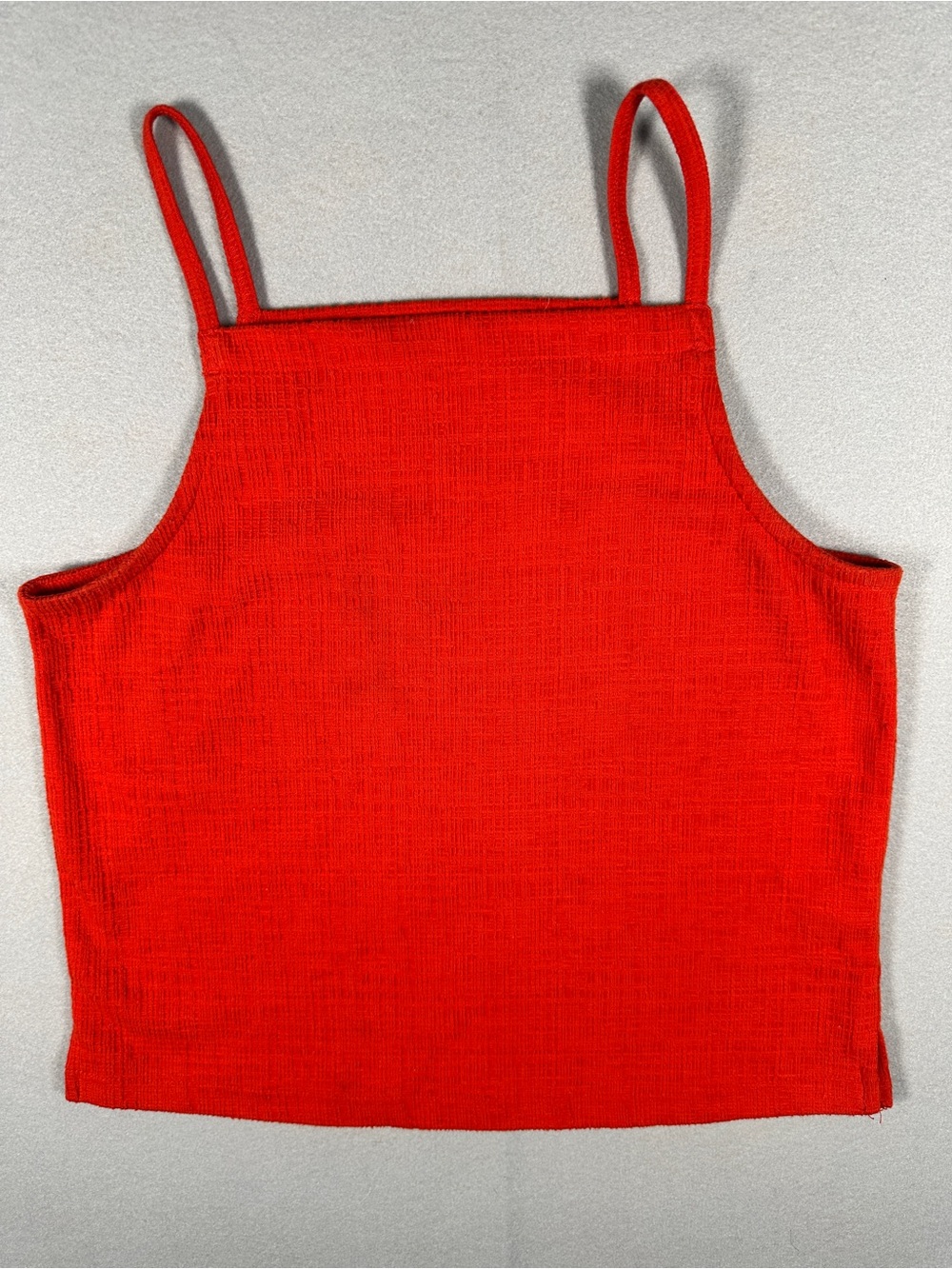 Madewell Texture & Thread Apron Tank Top Red XS Like New